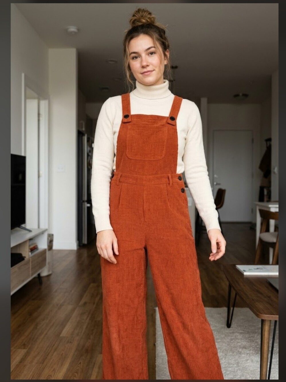 Cider overalls XL Burnt Orange Corduroy Wide Leg